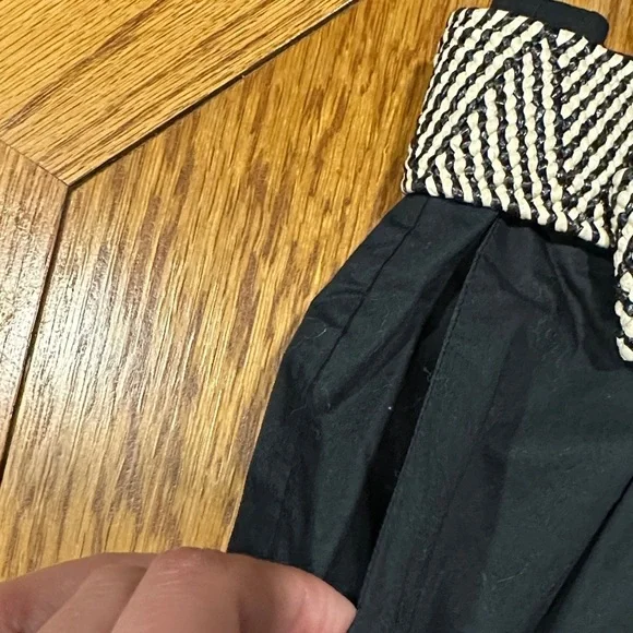 *JASON WU* Black x Ivory Belted Dress Shorts Size XS - Picture 5 of 6